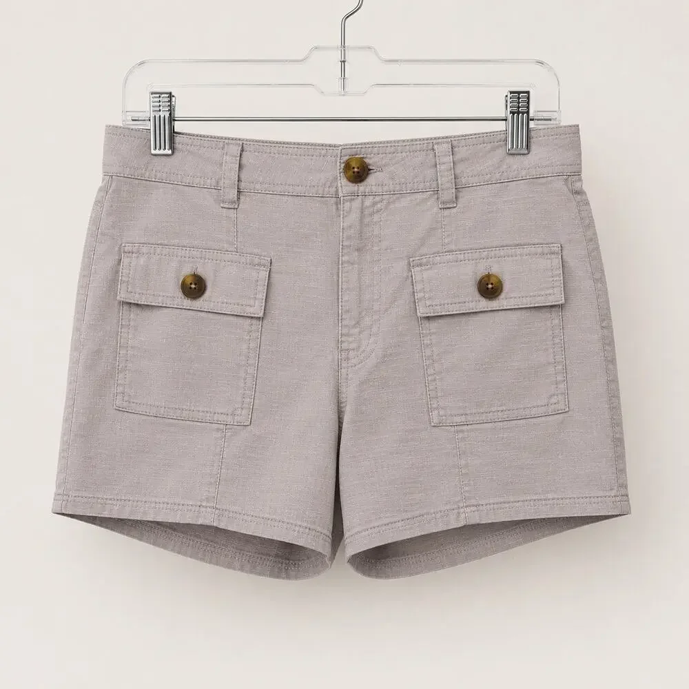 Vuori Vintage Ripstop Cargo Utility Shorts 32” Large 3” High Rise Elastic Waist